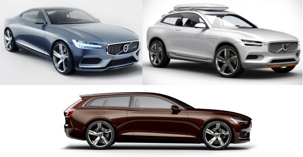 The DNA of all three Volvo Concept Cars – the Concept Coupe, Concept XC Coupe, Concept Estate – were integrated into the new Volvo XC90.