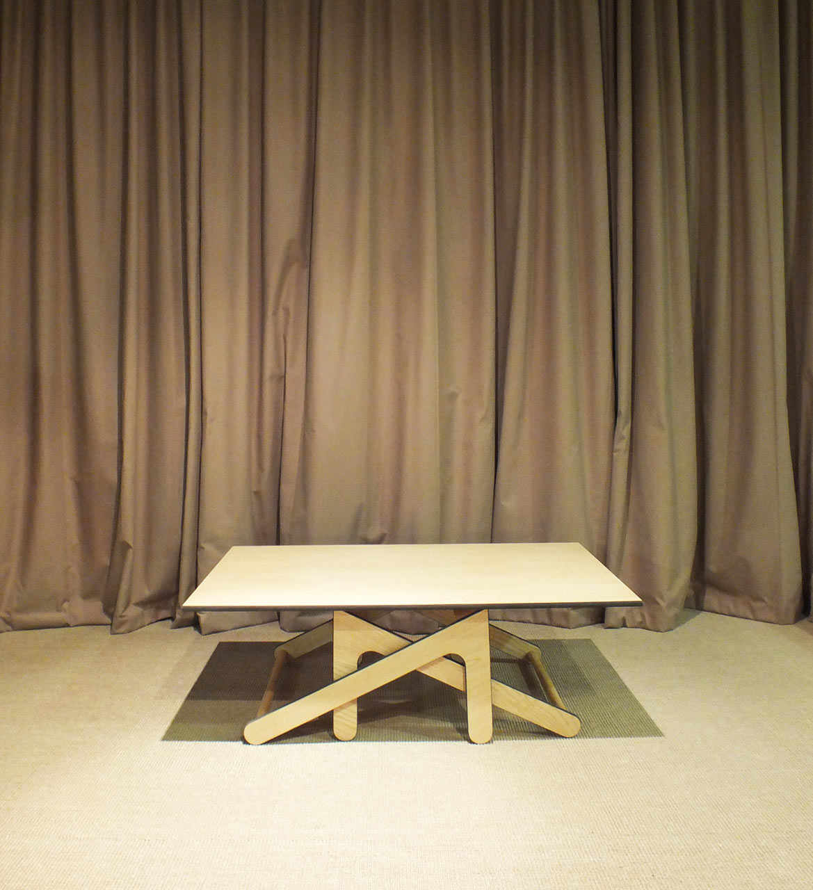 A Coffee Table that Transforms into a Dining Table