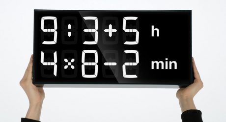 A Digital Clock to Help Improve Your Math Skills