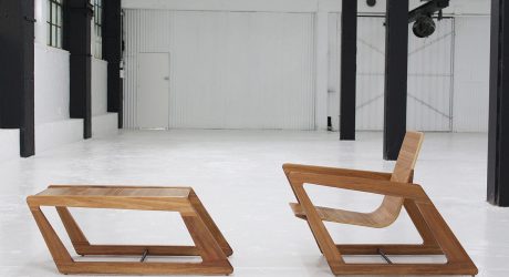 Modern, Sustainable & Slanted: Chair and Table by Cummins Design