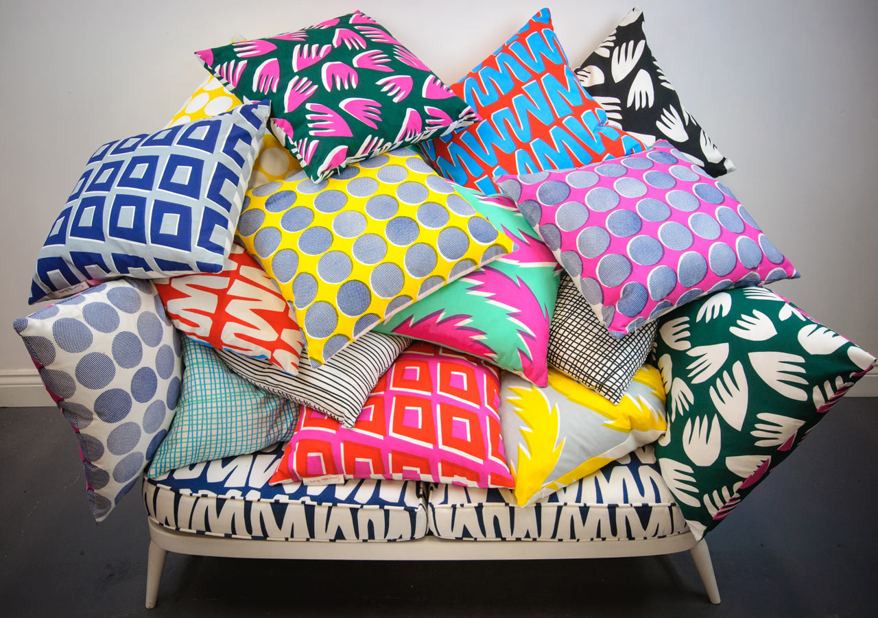 An Irresistible Collection of Hand-Printed Pillows