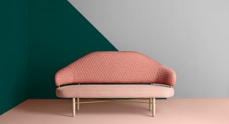 A Curvy Sofa Reminiscent of a Grand Piano