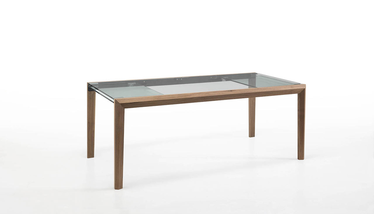 Extendable Glass Table by Nisco for Tonelli Design