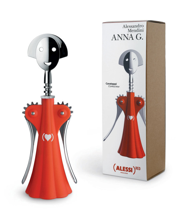 (RED) Special Edition Anna G corkscrew by Alessandro Mendini