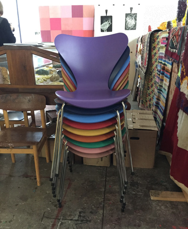 Series 7 chairs in Tal R colors