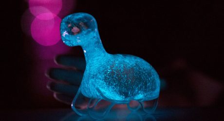 A Bioluminescent Pet Glows Bright With a Shake