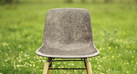 A Solid Chair and Table Made from Wool