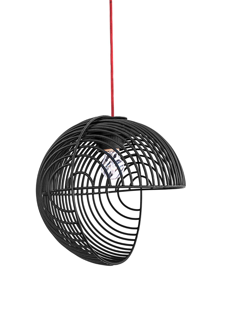 A Pendant Lamp Inspired by Op Art
