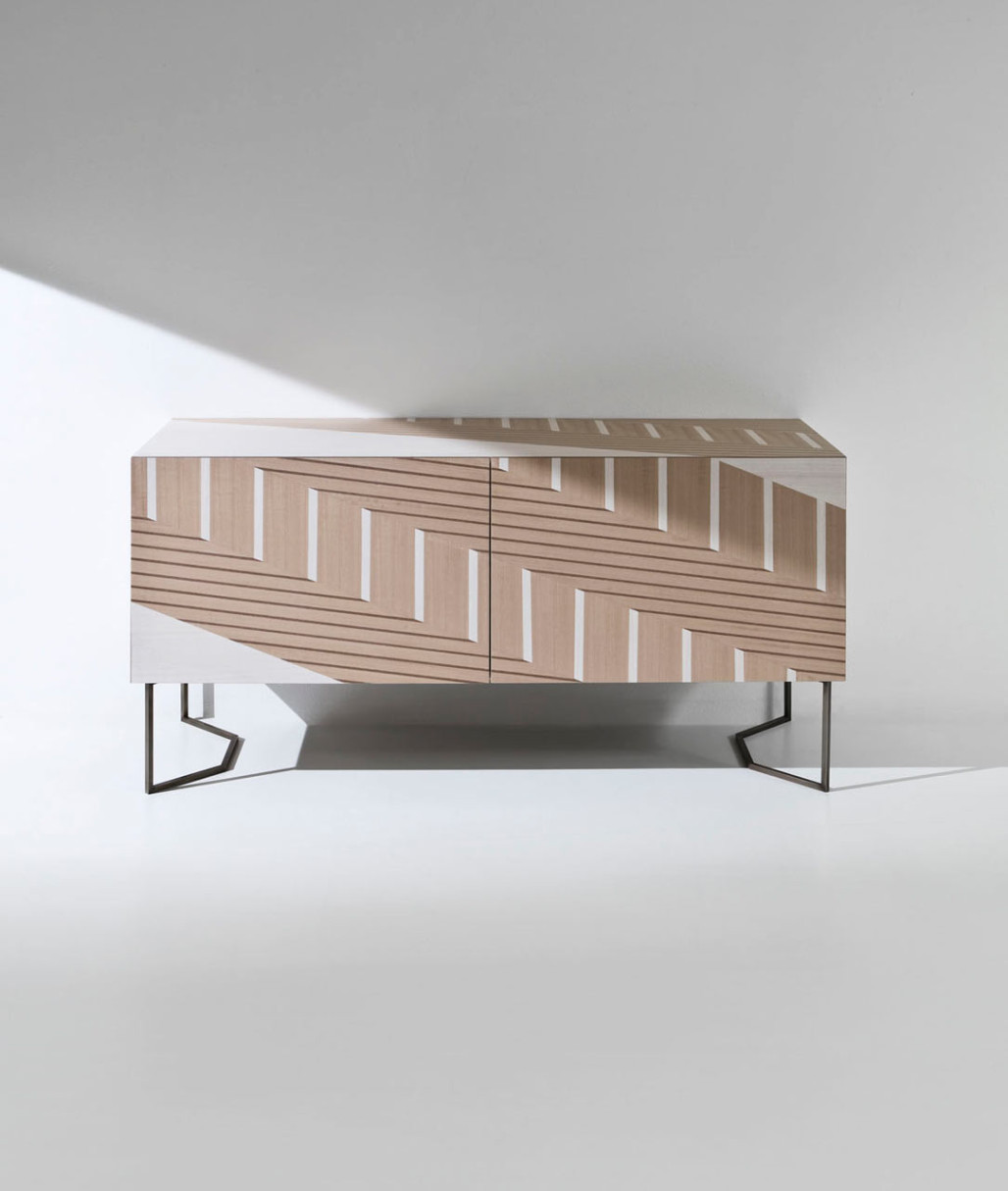 A Sideboard Inspired by Traditional Twill Fabric
