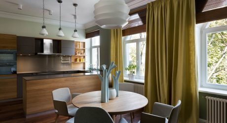 A Flat in Kiev That Focuses on Natural Materials