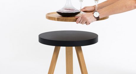 Batea: A Side Table with a Serving Tray