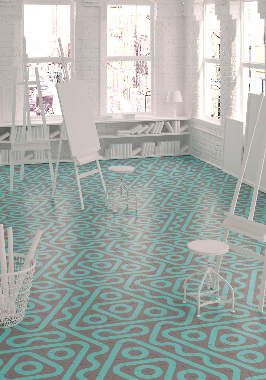 Colorful Tile That Can Create Various Patterns by Rotating It
