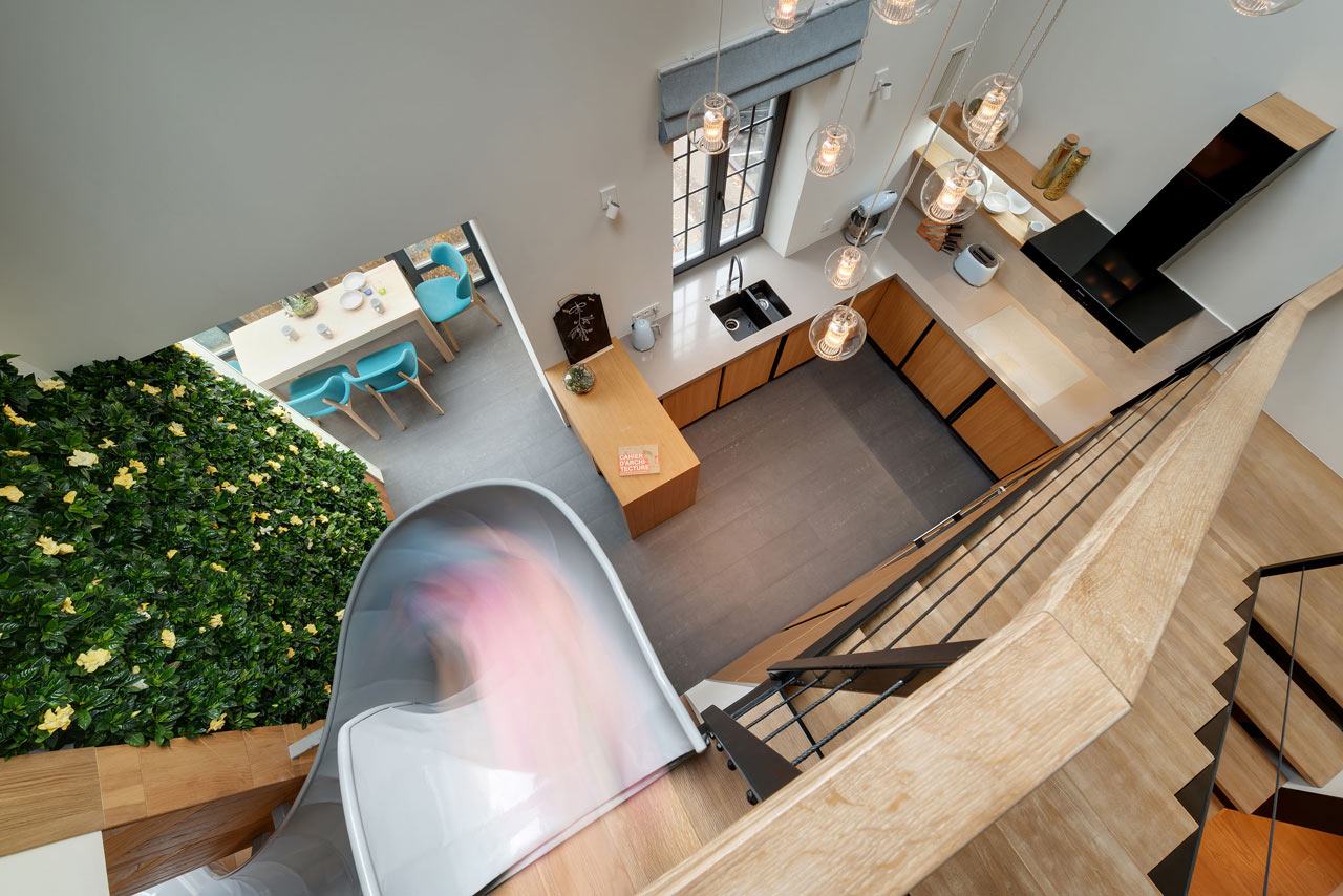 A Childhood Fantasy Comes True: An Apartment with a Slide