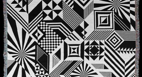 Graphic, Black & White Jacquard Throws from Matt W. Moore