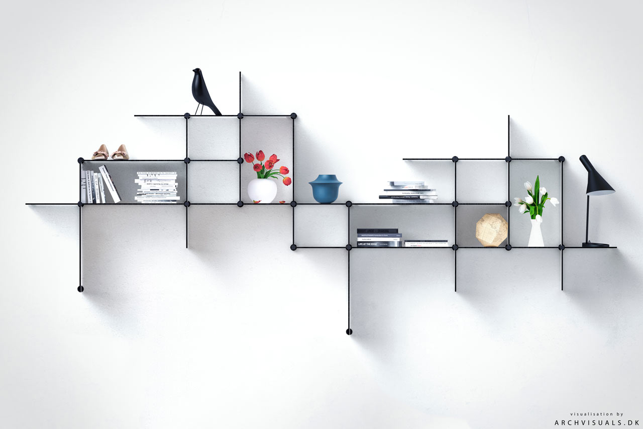 Up The Wall: A Shelving System You Can Design