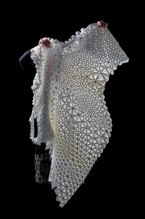 A 3D Printed Dress Inspired by Petals - Design Milk