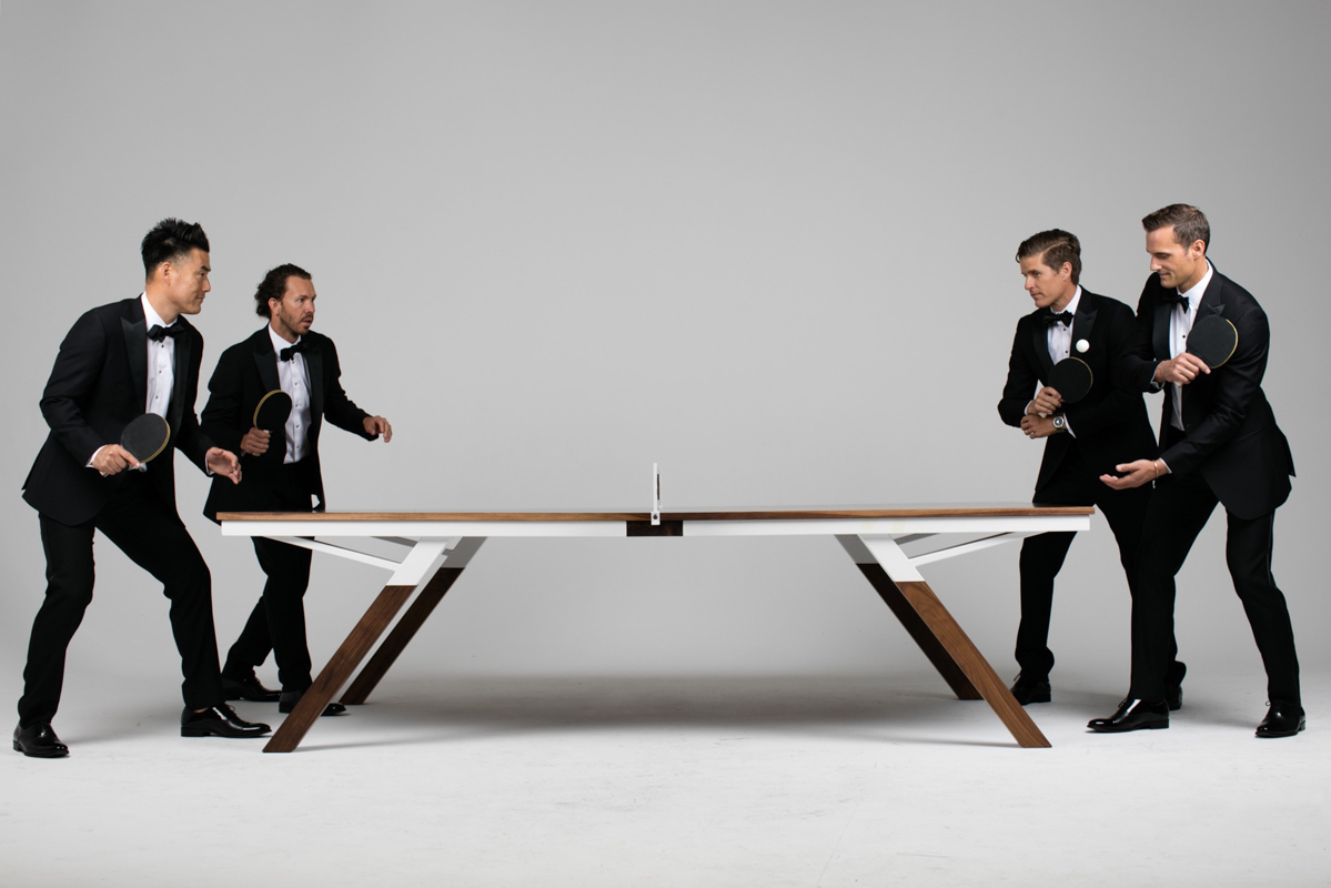 Solid Walnut Ping Pong Table — Sean Woolsey Studio