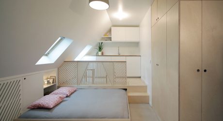 An Old Attic Apartment Goes Modern