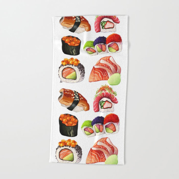 sushi-beach-towel