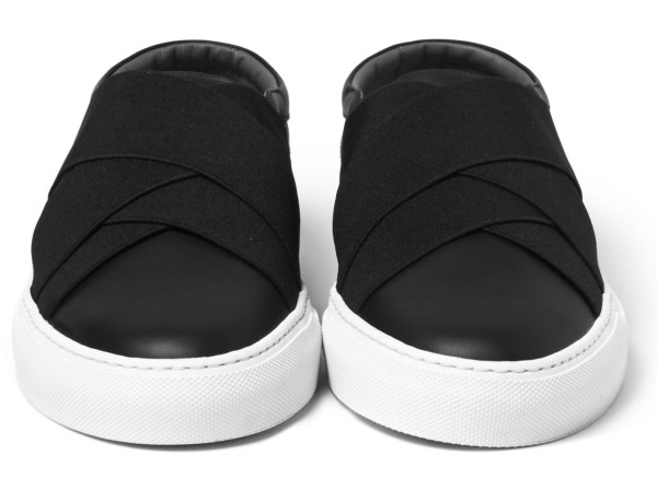 Givenchy - Elasticated-Strap Leather Slip-On Sneakers-2
