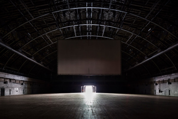 Work No. 2721: Shutters opening and closing, 2016. Installation at Park Avenue Armory. Photo by James Ewing
