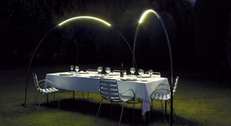 Halley Produces an Arc of Light for Outdoors