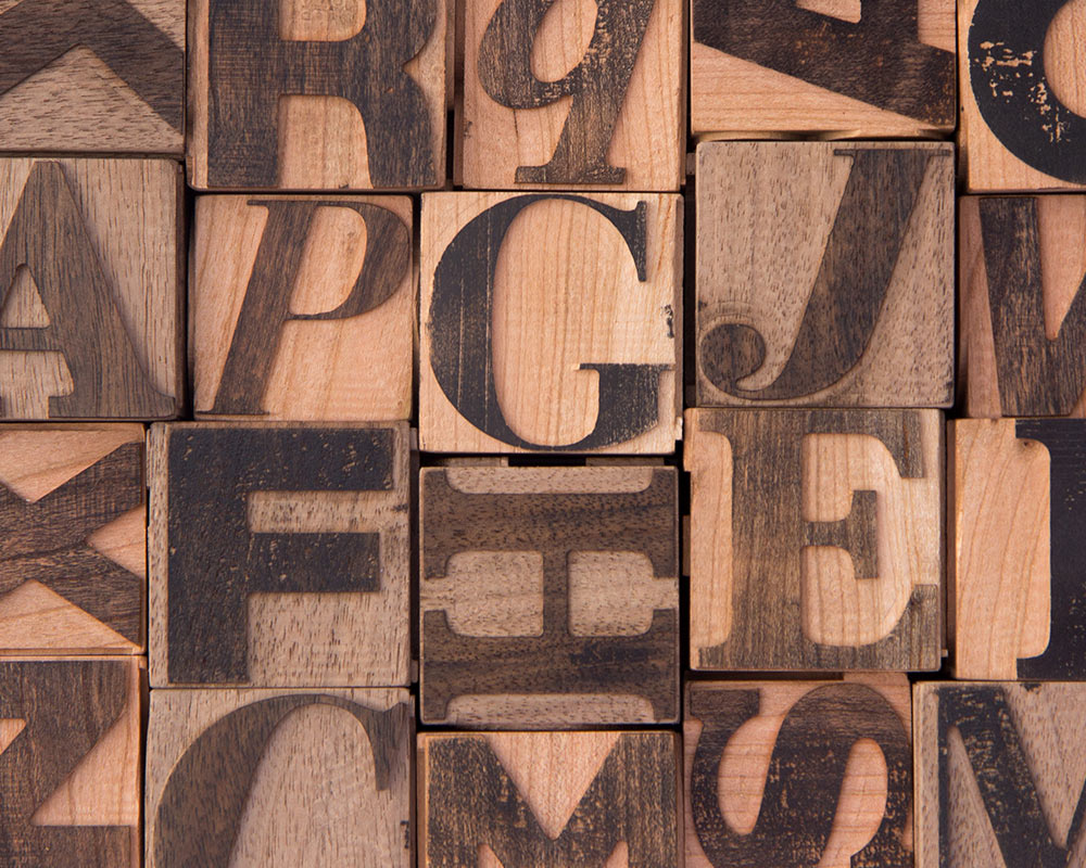 Wooden Blocks That Introduce Children to Typography