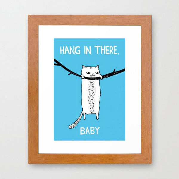 hang-in-there-baby-framed-print