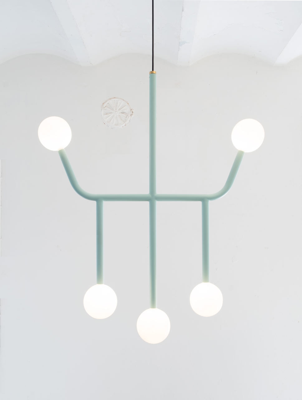 A Circuit Board-Inspired Chandelier