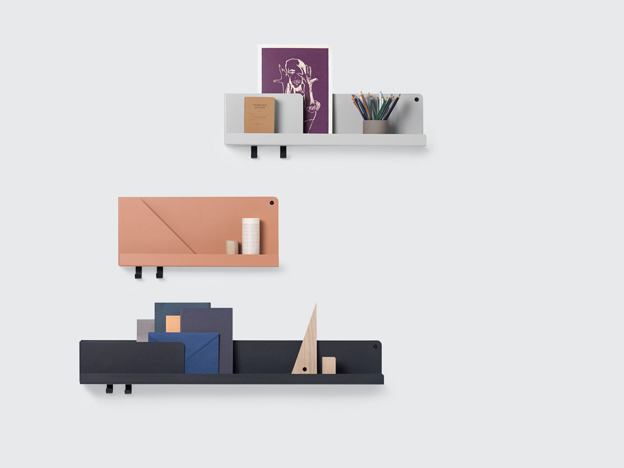 FOLDED: A Wall Storage System to Organize & Display Everyday Items