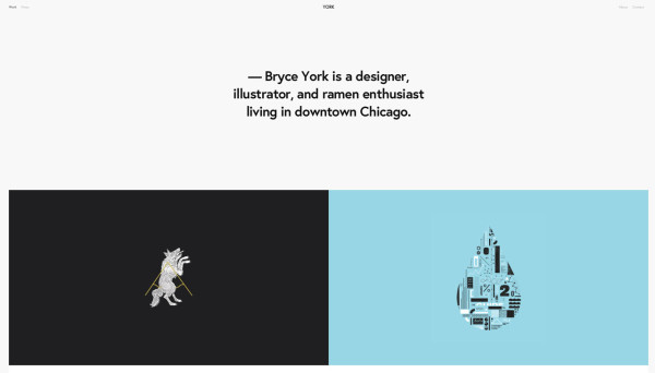 York was created with designers in mind, and it has a portfolio template that makes even the hardest creative heart sing.