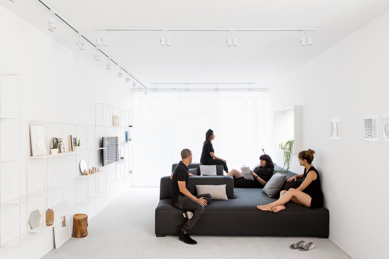 A Minimalist, Monochromatic Apartment in Tel Aviv