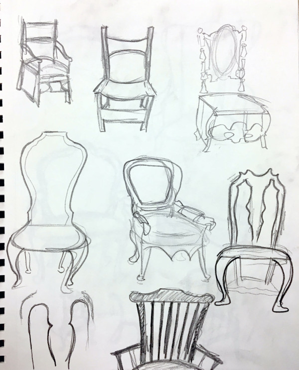 chair design drawing