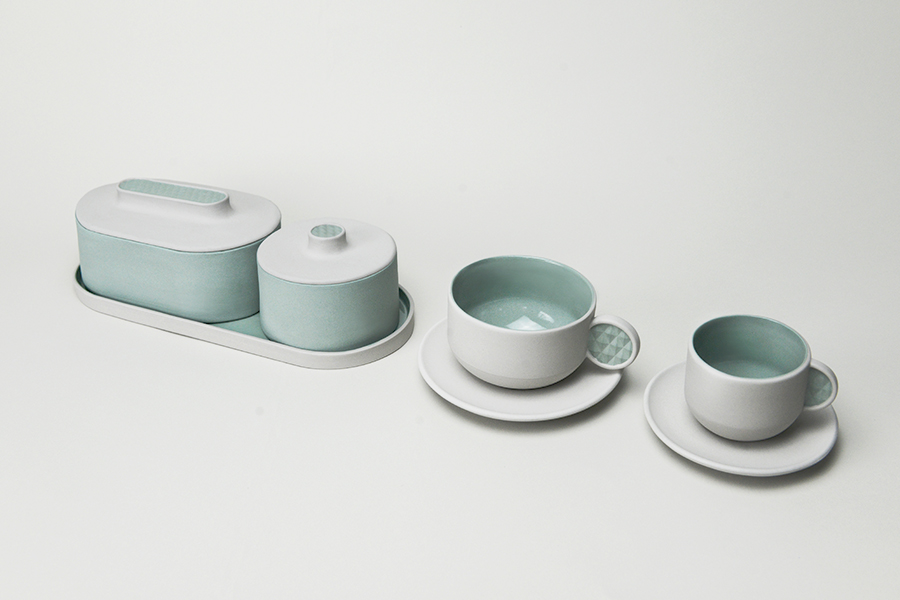 The Button Collection: Tactual Tea Tableware