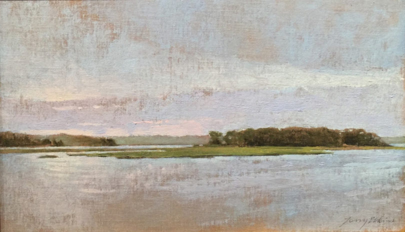 Painting of Louse Point by artist Terry Elkins