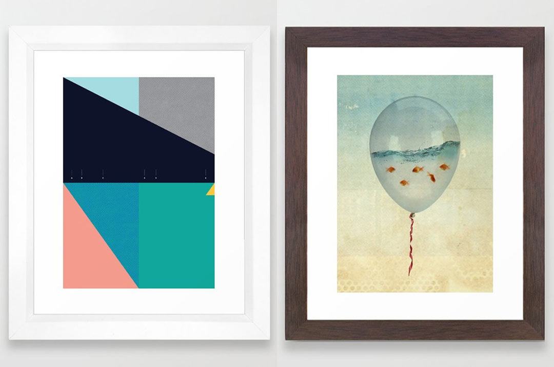 framed art posters