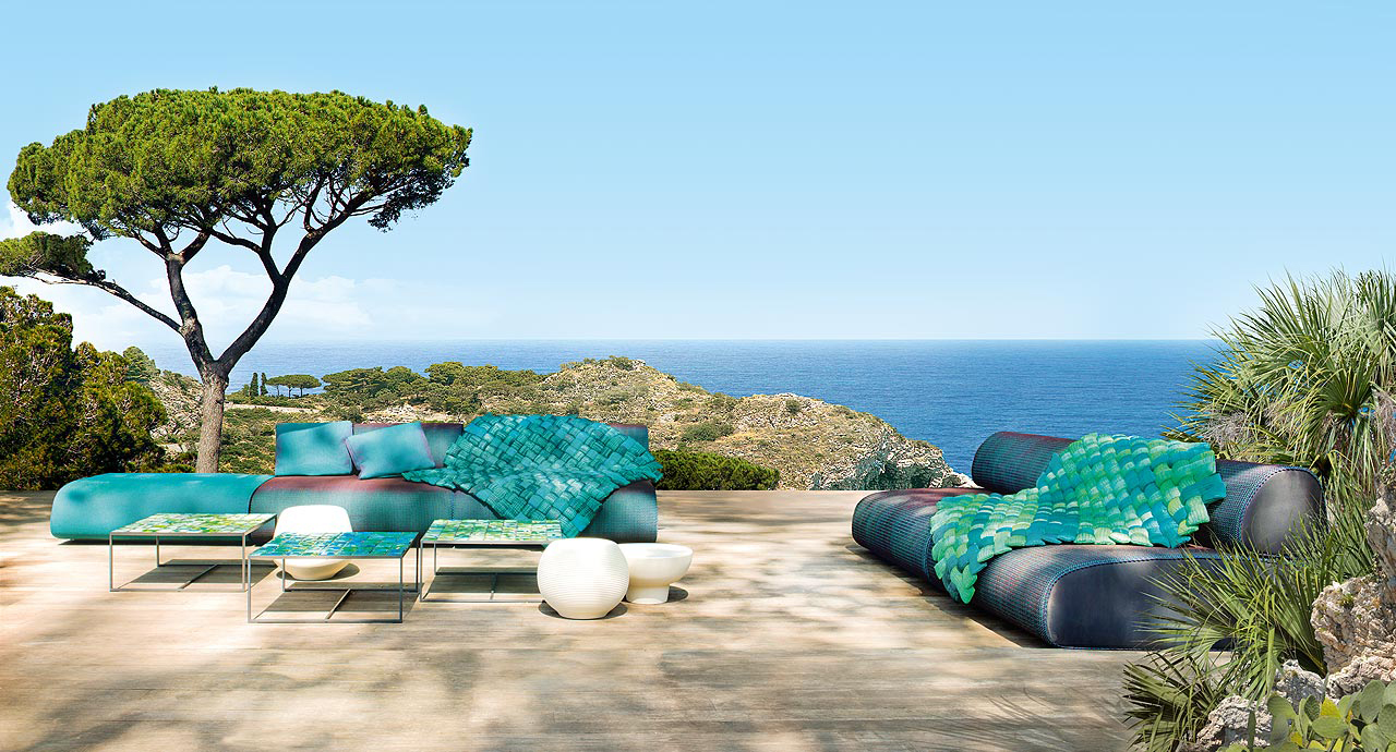Modular Outdoor Seating Full of Color and Texture