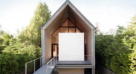 A Minimalist House Designed for a Couple Desiring a Downsize