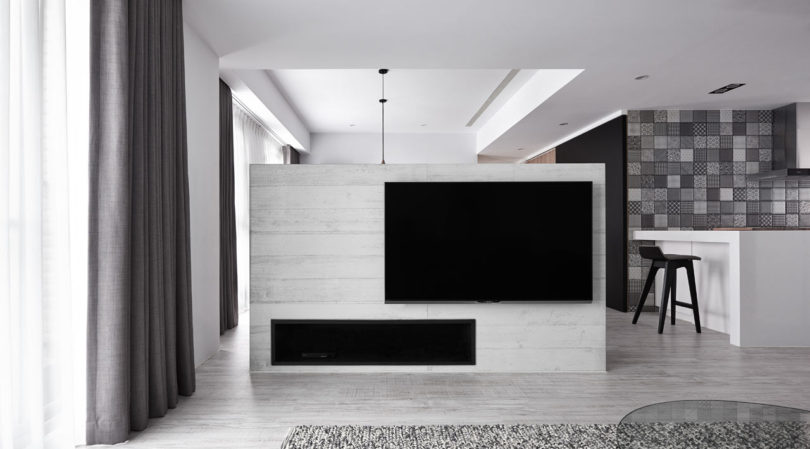 L Residence A Monochromatic Modern Apartment In Taichung