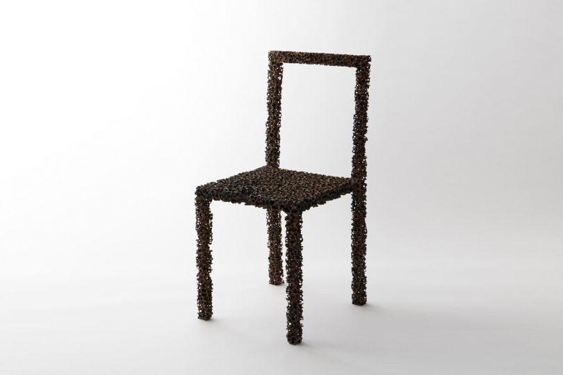 Drought: A Bronze Chair Created Using a Natural Dehydrating Process