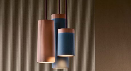 Terracotta Pendant Lamps Inspired by Rigatoni Pasta