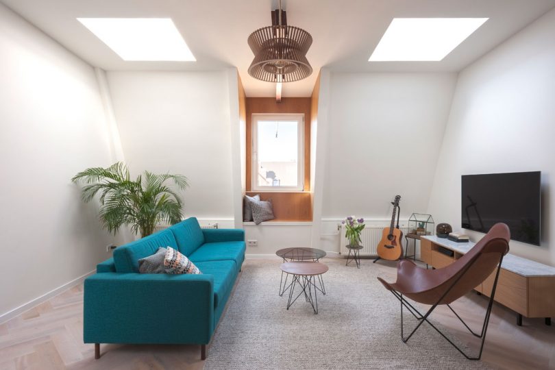 A Former Attic Becomes a Modern Loft in Amsterdam