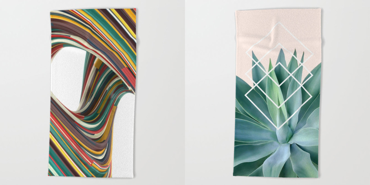Hit the Beach in Style with Society6 Beach Towels