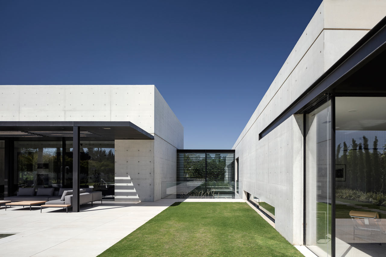 A Modern House Composed Of Two Concrete Structures Design Milk   Concrete Composition Studio De Lange 1 