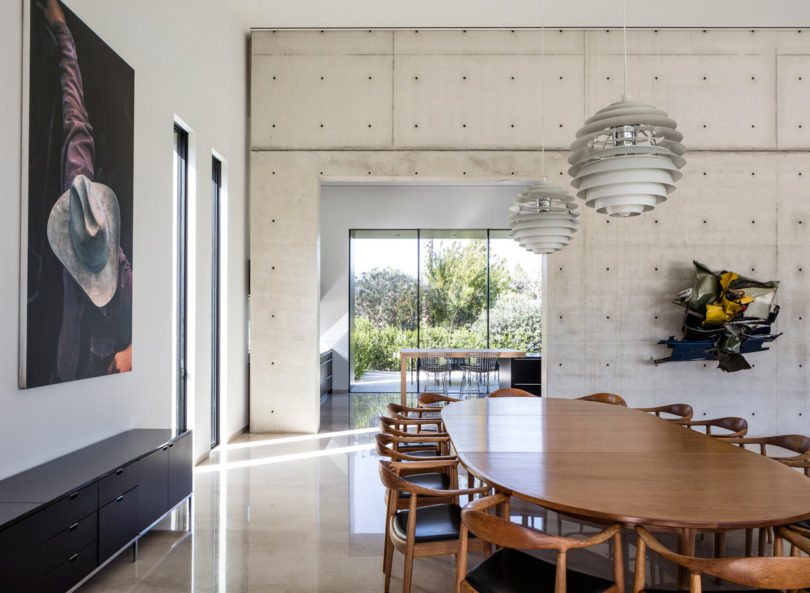 A Modern House Composed of Two Concrete Structures