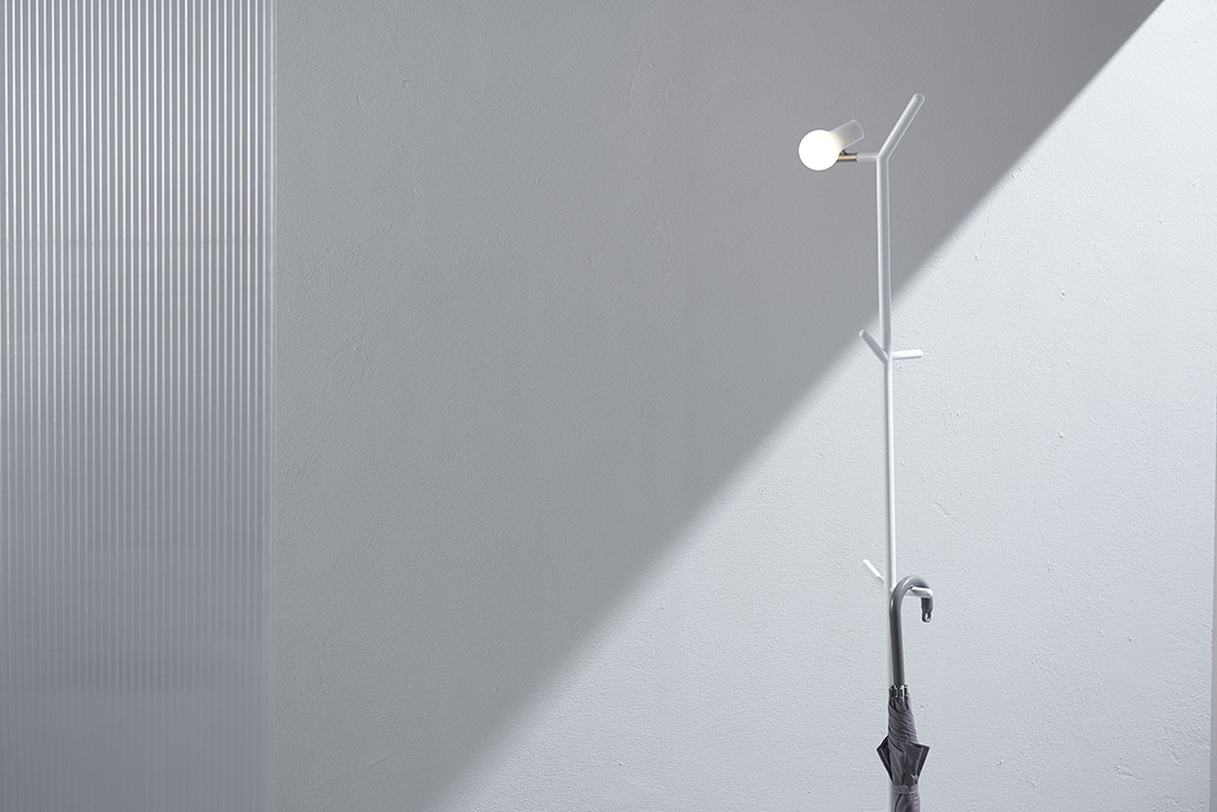 GYRO Introduces Myna: A Floor Lamp and Coat Rack in One