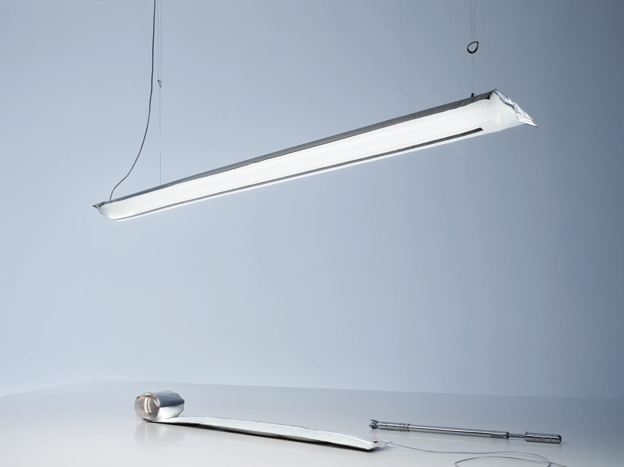 The Flexible Blow Me Up Lamp by Ingo Maurer