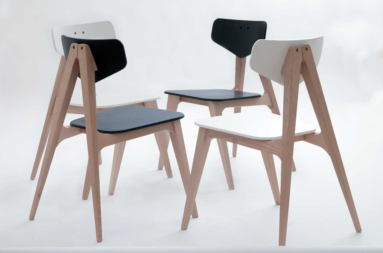 Molletta Chair: A Chair Inspired by Wooden Clothespins by Hagar Bar-Gil