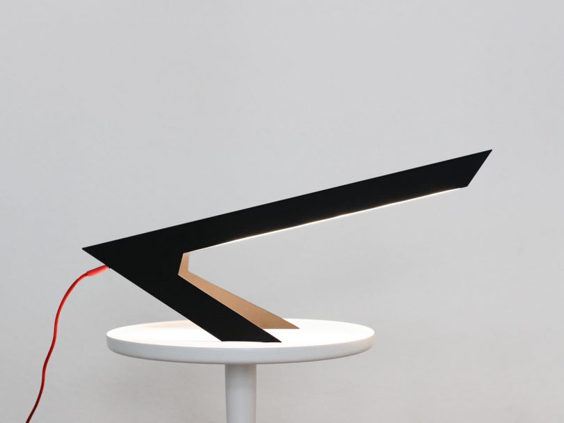 Blackbird Lamp Looks Like an Abstract Bird Perched on Two Feet