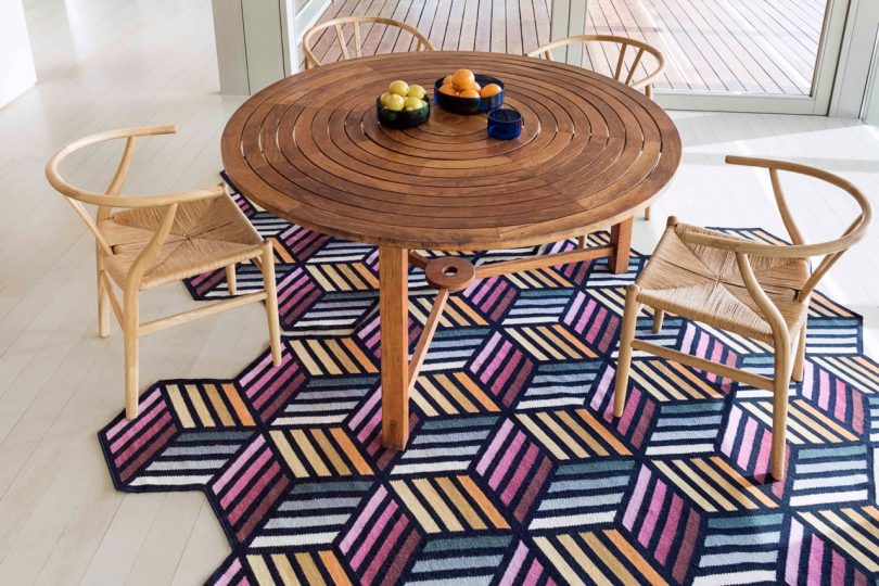 Parquet: Geometric, Puzzle-Like Kilim Rugs by Front for GAN